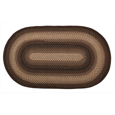 Homespice Decor Driftwood Ultra Durable Braided Rugs - Oval 321121
